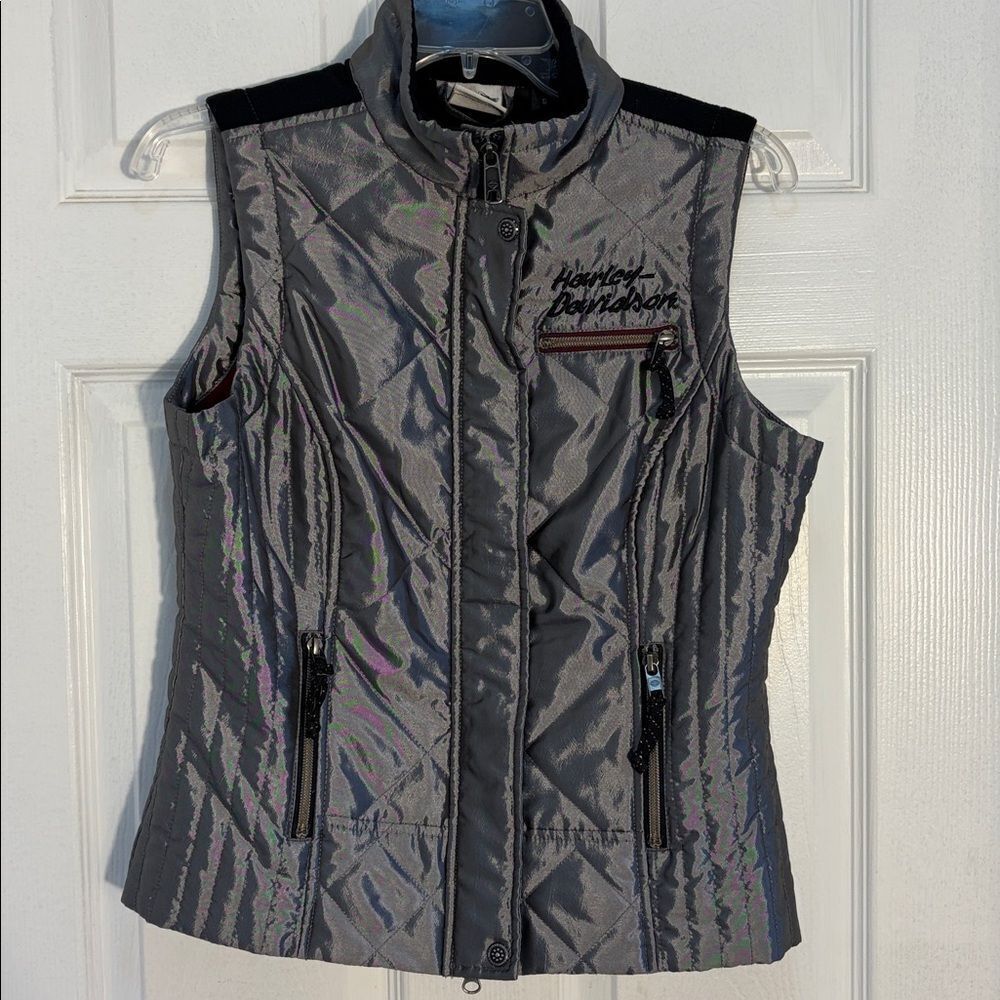 Harley-Davidson Vest - Out Breezeway Puffer Silver Small 97598-17VW